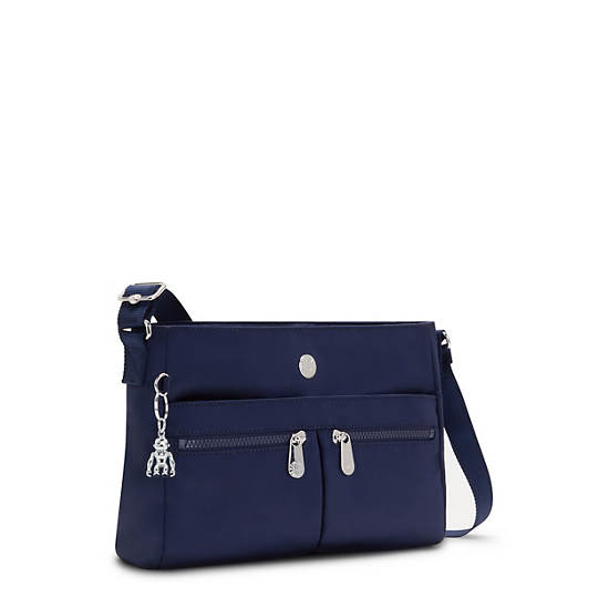 Kipling New Angie Crossbody Bag Handbag Blauw | België 1929LI